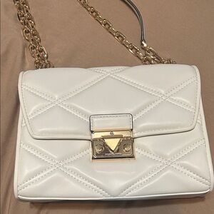 Michael Kors White Quilted Bag adjustable strap